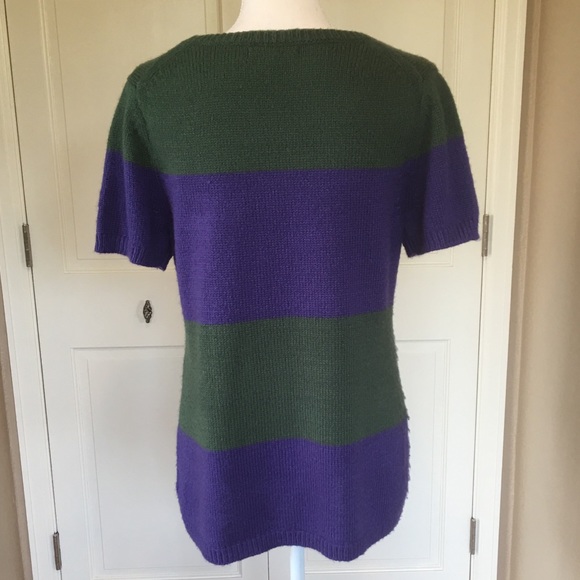 GAP Striped Short-Sleeve Sweater - Picture 3 of 3